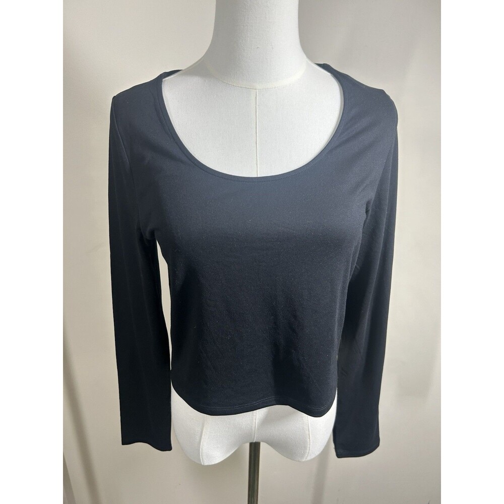 Anerican Eagle Womens Pullover Large Black Stretch NEW 156